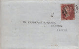 144831 1856 'EXETER AND EXMOUTH RAILWAY',  PRINTED LETTER TOPSHAM, DEVON TO EXETER 1d  (SPEC C6)(KI).