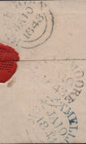 144832  1843 MAIL GALWAY TO MOUNTMELLICK, IRELAND WITH 'PAID AT/GALWAY' HANDSTAMP.