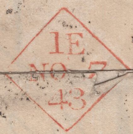 144843 1843 UNPAID MAIL DUBLIN TO LURGAN, CO. ARMAGH WITH DUBLIN '2' HANDSTAMP CHARGEMARK IN BLACK.