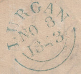 144843 1843 UNPAID MAIL DUBLIN TO LURGAN, CO. ARMAGH WITH DUBLIN '2' HANDSTAMP CHARGEMARK IN BLACK.