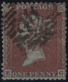 144858 1855 DIE 2 1d PL.7 MATCHED PAIR L.C.16 (SG26) AND L.C.14 (SPEC C6) LETTERED EG.