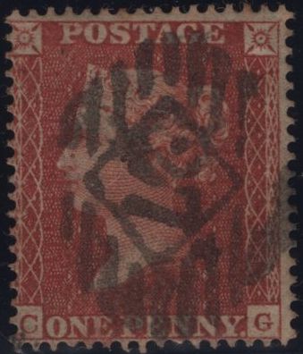 144861 1855 DIE 2 1d PL.7 L.C.16 (SG26)(CG) GOOD TO FINE USED.