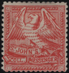 144871 1884 ½d SCARLET ST. JOHN'S COLLEGE, CAMBRIDGE (CS16) GOOD TO FINE UNUSED.