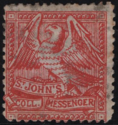 144872 1884 ½d SCARLET ST. JOHN'S COLLEGE, CAMBRIDGE (CS16) UNUSED.