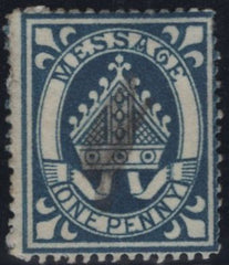 144873 1877 1d DEEP BLUE LINCOLN COLLEGE, OXFORD (CS11) GOOD USED.