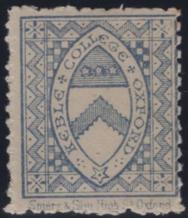 144883 1879 ½d ULTRAMARINE KEBLE COLLEGE, OXFORD (CS9) GOOD UNUSED.