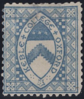 144884 1882 ½d ULTRAMARINE KEBLE COLLEGE, OXFORD (CS10) GOOD UNUSED.