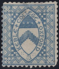 144884 1882 ½d ULTRAMARINE KEBLE COLLEGE, OXFORD (CS10) GOOD UNUSED.