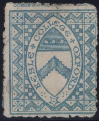 144886 1876 ½d ULTRAMARINE KEBLE COLLEGE, OXFORD (CS8) GOOD UNUSED.