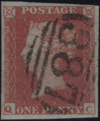 144932 1853 DIE 1 1d PL.169 (SG8)(QC) VERY THIN PAPER, FINE USED.