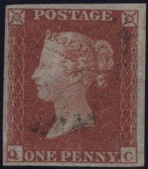 144933 1853 DIE 1 1d PL.163 (SG8)(QC) VERY THIN PAPER, VERY FINE USED.