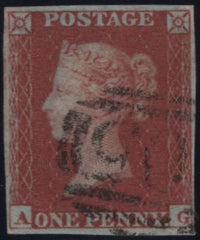 144934 1853 DIE 1 1d PL.169 (SG8)(AG) GOOD USED.