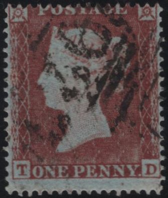 144953 1853-1854 MATCHED PAIR DIE 1 1d PL.167 1d IMPERF (SG8) 1d PERFORATED (SG17) LETTERED TD.