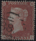144955 1853-1854 MATCHED PAIR DIE 1 1d pl.162 1d IMPERF (SG8) 1d PERFORATED (SG17) LETTERED AD, MISSING IMPRIMATUR LETTERING.