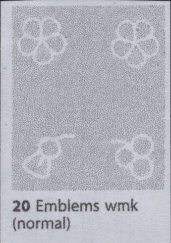 144961 1867 10d RED-BROWN PLATE ONE ERROR OF WATERMARK - EMBLEMS INSTEAD OF SPRAY OF ROSE (SG99) GOOD USED LETTERED KA.