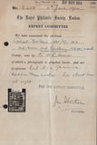 144961 1867 10d RED-BROWN PLATE ONE ERROR OF WATERMARK - EMBLEMS INSTEAD OF SPRAY OF ROSE (SG99) GOOD USED LETTERED KA.