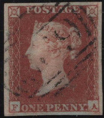 144978 1849 DIE 1 1d PL.92 (SG8)(FA) FINE USED.