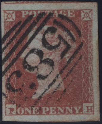 144980 1849 DIE 1 1d PL.98 (SG8)(PH) FINE TO VERY FINE USED.