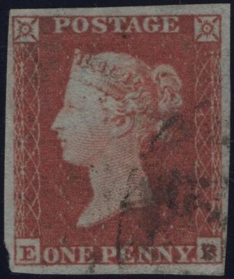144989 1852 DIE 1 1d PL.148 (SG8)(EB) GOOD USED.