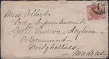 145003 1875 MAIL CONSTANTINOPLE TO MADRAS 10d PALE RED-BROWN (SG113) CANCELLED 'C' OF CONSTANTINOPLE.