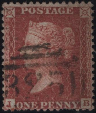 145088 1855 DIE 2 1d PL.6 (SG24)(JB) CONSTANT VARIETY (SPEC C3h).