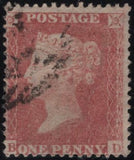 145149 1857 DIE 2 1d PL.27 GROUP 'AD-BD' MAJOR RE-ENTRY, 'AD' ON COVER FROM IRELAND AND 'BD' THREE USED SINGLES.