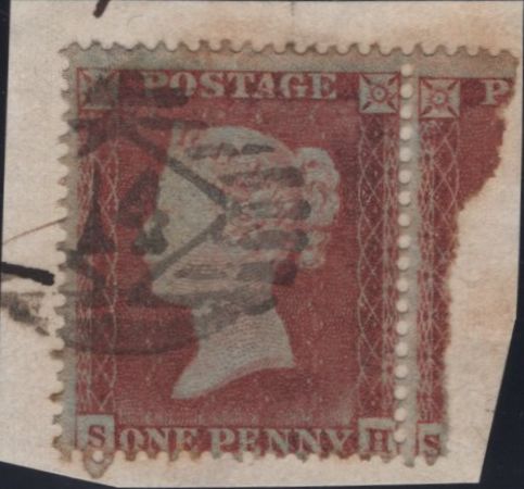 145161 1853-54 MATCHED PAIR DIE 1 1d PL.167 SH MAJOR RE-ENTRY 1d IMPERF (SG8 SPEC B2d) AND 1d PERFORATED (SG17 SPEC C1e).