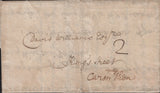 145200 1778 MAIL LANDOVERY, CARMARTHENSHIRE TO CARMARTHEN 'LAND/OVERY' TWO LINE HANDSTAMP (W1326).