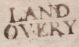 145200 1778 MAIL LANDOVERY, CARMARTHENSHIRE TO CARMARTHEN 'LAND/OVERY' TWO LINE HANDSTAMP (W1326).