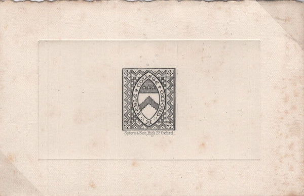 145226 1897 PROFESSOR NAPIER REPRINT KEBLE COLLEGE DIE PROOF 1876 ½d ISSUE (CS8), TONE SPOTS.