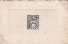 145226 1897 PROFESSOR NAPIER REPRINT KEBLE COLLEGE DIE PROOF 1876 ½d ISSUE (CS8), TONE SPOTS.