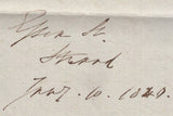 145228 1840 MAIL STRAND IN LONDON TO RYE, SUSSEX 10th JANUARY, FIRST DAY UNIFORM PENNY POST SENT 'In Parcel' TO AVOID HIGHER POSTAL CHARGES?