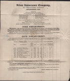 145247 1844 1d MULREADY WRAPPER STEREO A47 LONDON TO ST. IVES CORNWALL No. '2' IN MALTESE CROSS (SPEC ME1wb) 'ATLAS ASSURANCE COMPANY' ADVERT (MA103i), FINE USED.