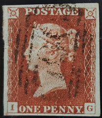 150003 1845 1D PL.58 (SG8)(IG) FINE USED.
