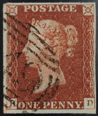 150004 1845 1D PL.58 (SG8)(HD) FINE USED.
