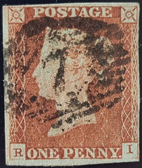 150037 1846 1D PL.67 (SG8)(RI) GOOD USED.