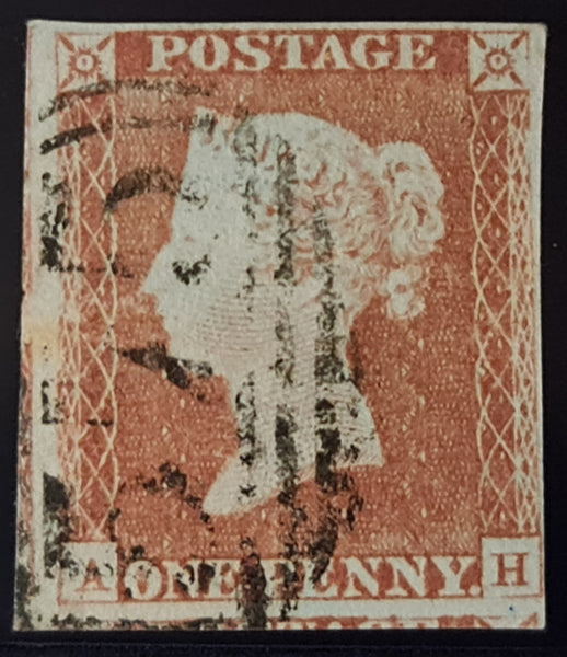 150057 1847 1D PL.74 (SG8)(AK) MISSING IMPRIMATUR LETTERING FINE USED.