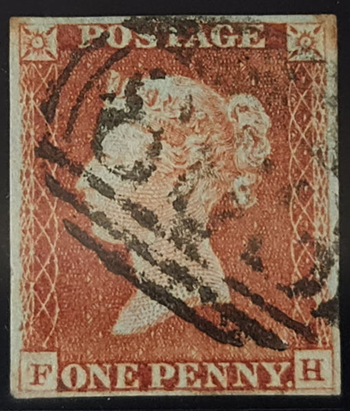 150070 1845 1D PL.63 (SG8) (FH CONSTANT VARIETY SPEC BS52b).