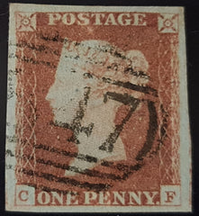 150080 1847 1D PL.73 (SG8)(CF) FINE USED.