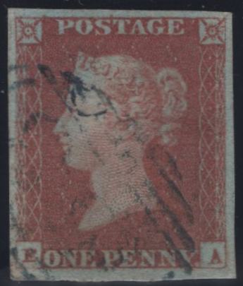150172 1848 1D PL.85 (SG8)(EA RE-ENTRY SPEC BS74a) VERY FINE USED.