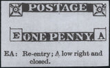 150172 1848 1D PL.85 (SG8)(EA RE-ENTRY SPEC BS74a) VERY FINE USED.