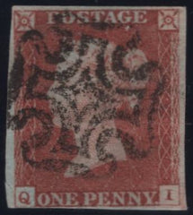 150195 1841 1D PL.19 (SG8)(QI) USED.