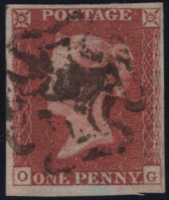 150236 1841 1D PL.19 (SG8)(OG) GOOD TO FINE USED.