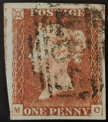 150251 1845 1D PL.58 (SG8)(MC) GOOD USED.