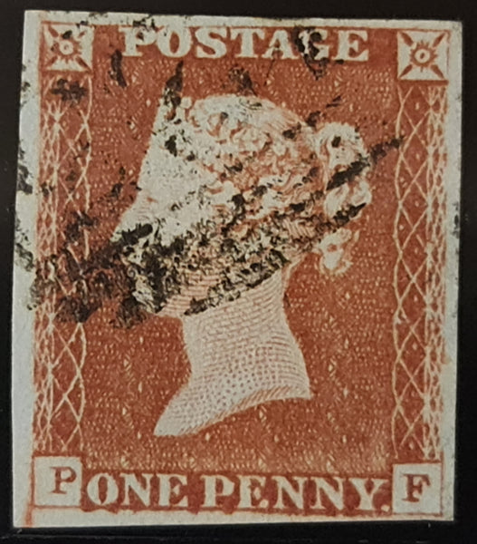 150257 1845 1D PL.59 (SG8) (PF BASAL SHIFT SPEC BS48d) FINE USED.