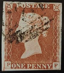 150257 1845 1D PL.59 (SG8) (PF BASAL SHIFT SPEC BS48d) FINE USED.