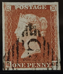 150259 1845 1D PL.59 (SG8) (QF BASAL SHIFT SPEC BS48d) FINE USED.