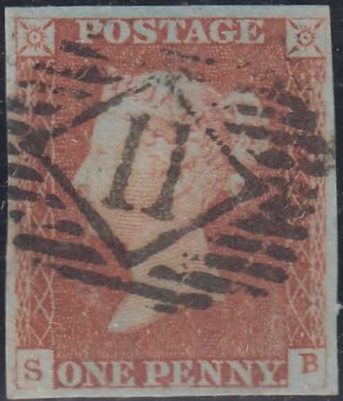 150261 1846 1D PL.65 (SG8)(SB) FINE USED.