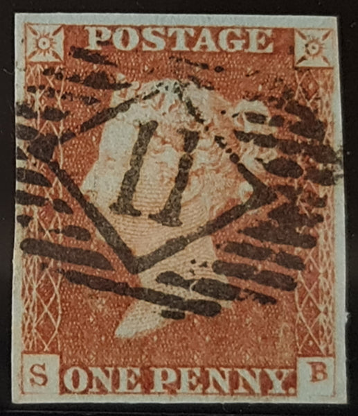 150261 1846 1D PL.65 (SG8)(SB) FINE USED.