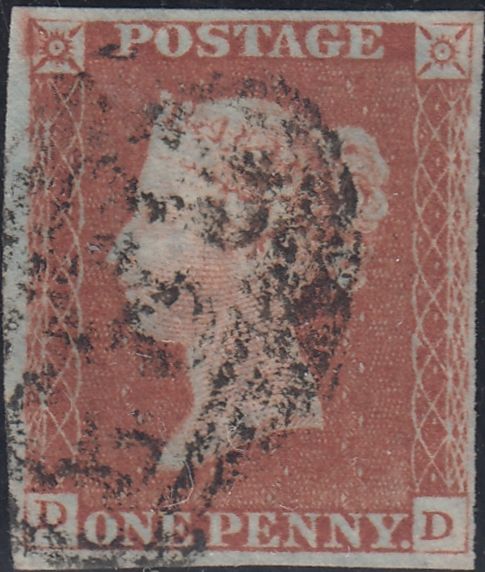150265 1845 1D PL.60 (SG8)(DD) GOOD USED.